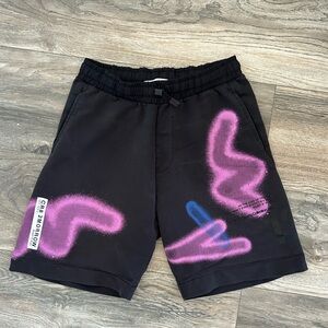 Zara boys graphic graffiti casual shorts boys size 10